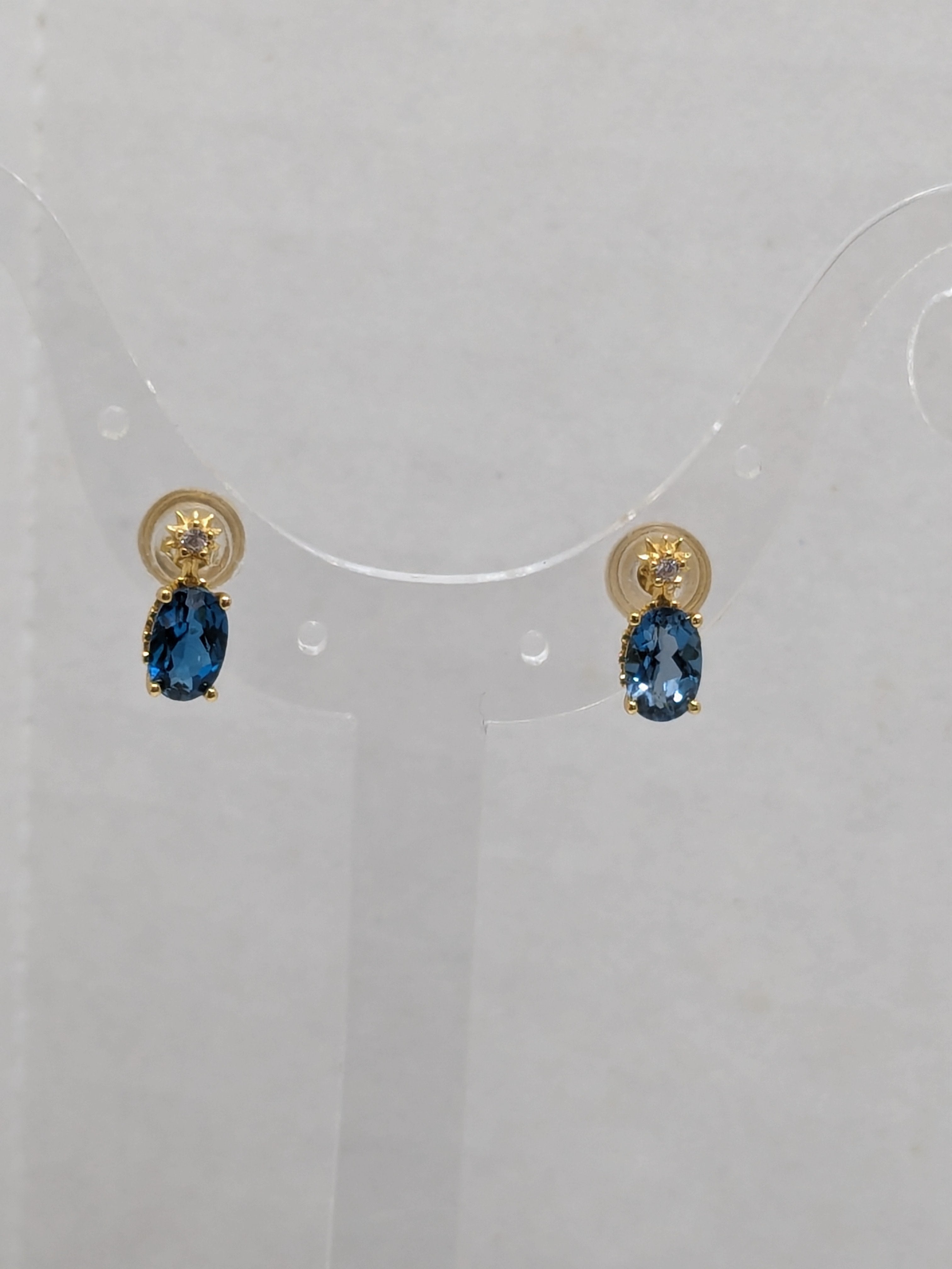 London Blue Topaz Stud Earrings