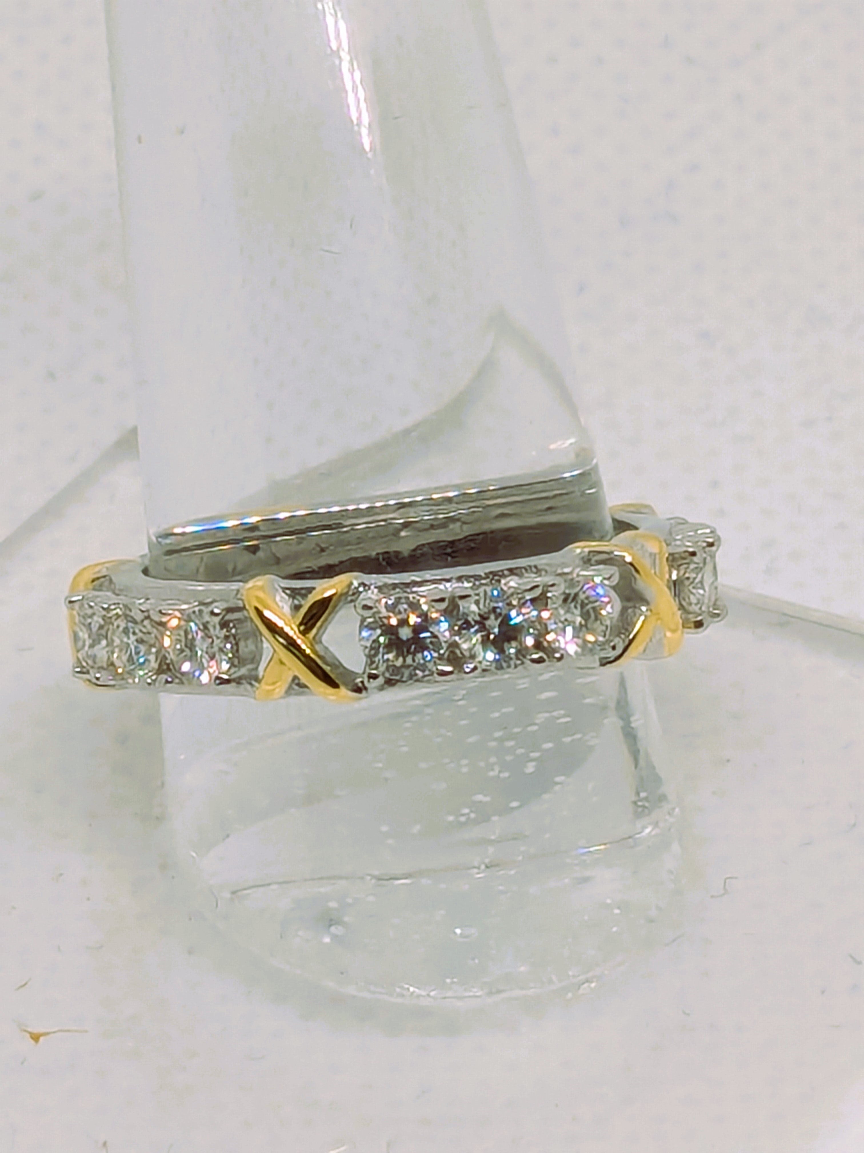 Kisses and Hugs Moissanite Full Eternity Wedding Band Ring 1.5ct