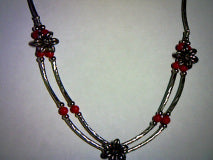 BOHO Simple Genuine Red Coral Necklace 40ct