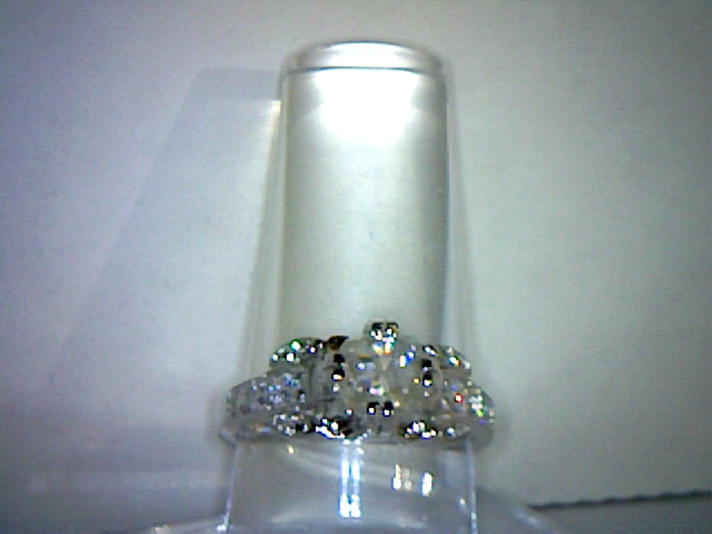 Antique White Emerald Cut Moissanite Ring 7mmx6mm/1.5ct