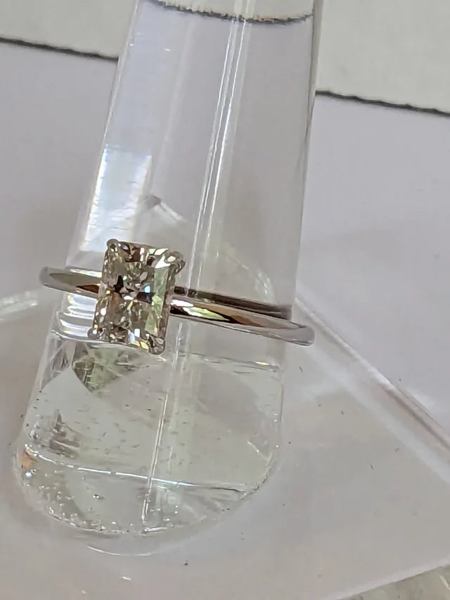 Engagement Ring Platinum Banding