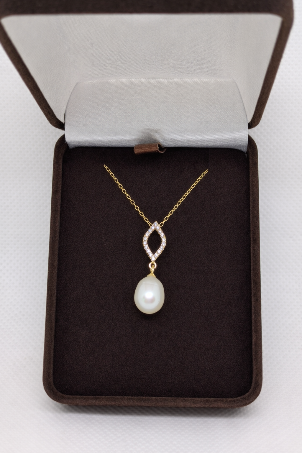 Freshwater Pearl Necklace set in Sterling Silver with optional matching earrings