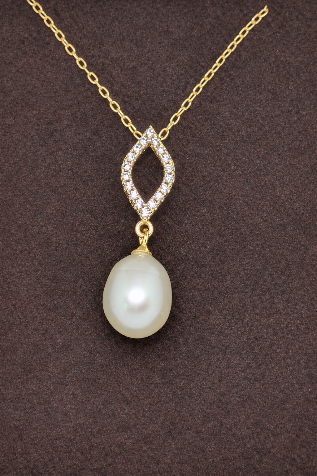 Freshwater Pearl Necklace set in Sterling Silver with optional matching earrings