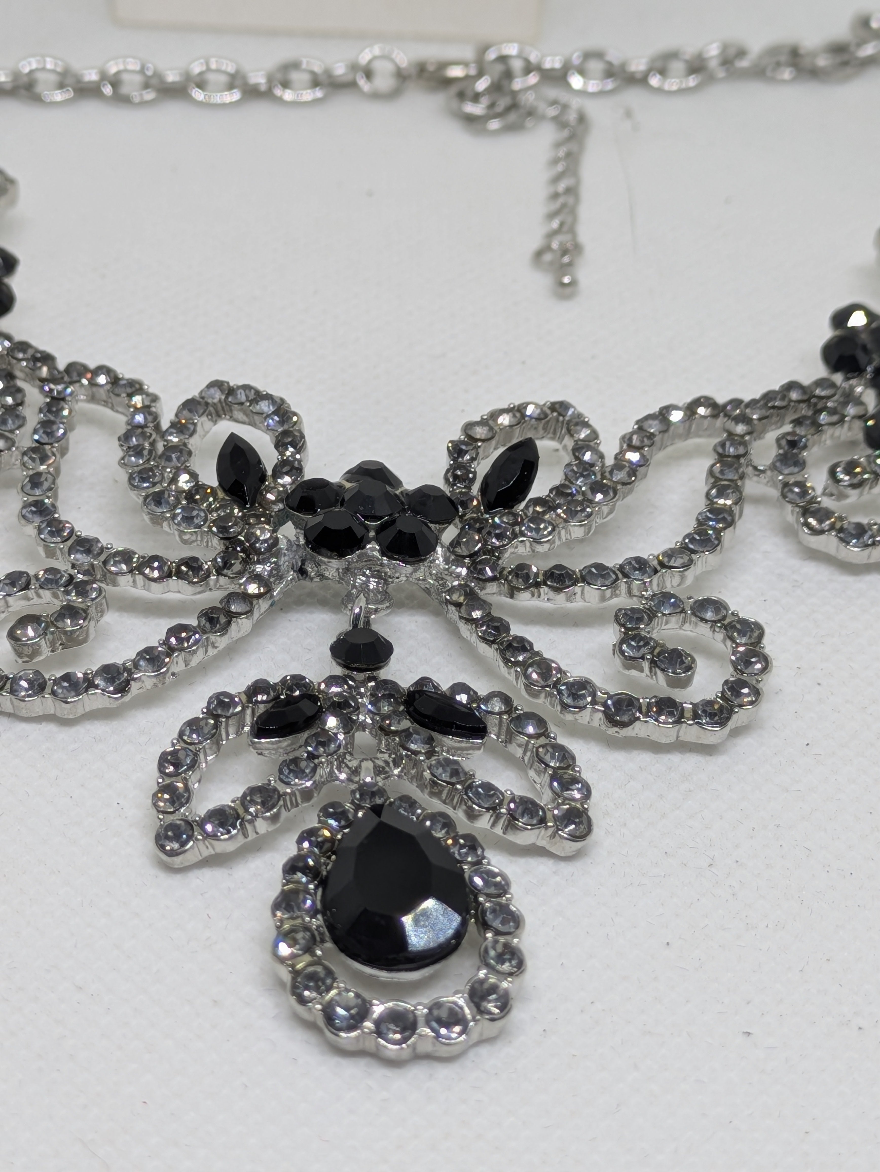 Medieval Silvertone Alloy Necklace and Earrings Set