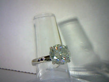 Moissanite 5.2ct White Colorless Solitaire Engagement Ring